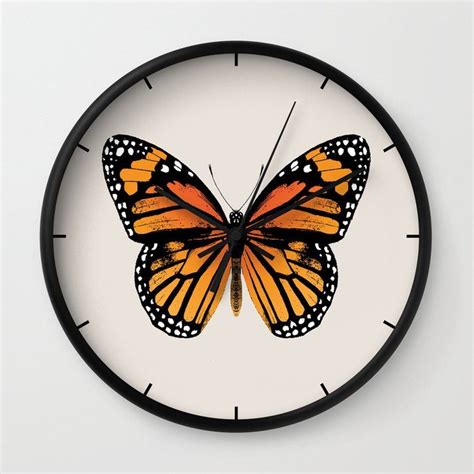 Monarch Butterfly Vintage Butterfly Wall Clock By Eclectic At Heart