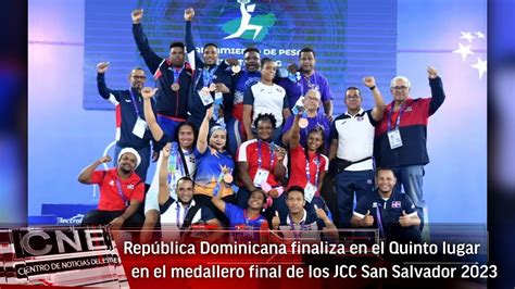 RD Finaliza En El Quinto Lugar En El Medallero Final De Los JCC San