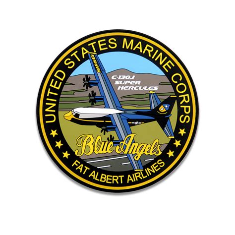 Blue Angels Fat Albert Pvc Patch Flightline America