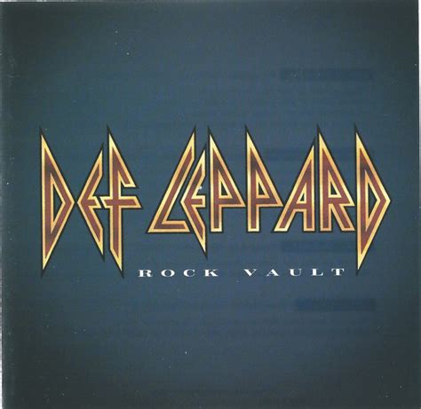 Def Leppard Rock Vault 1999 Cd Discogs