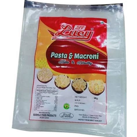 Polyester 2 Layer Laminated Pasta And Macaroni Packaging Pouch