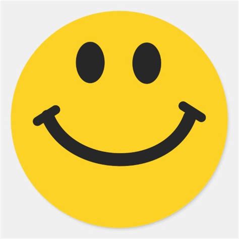 Yellow happy face stickers | Zazzle.com