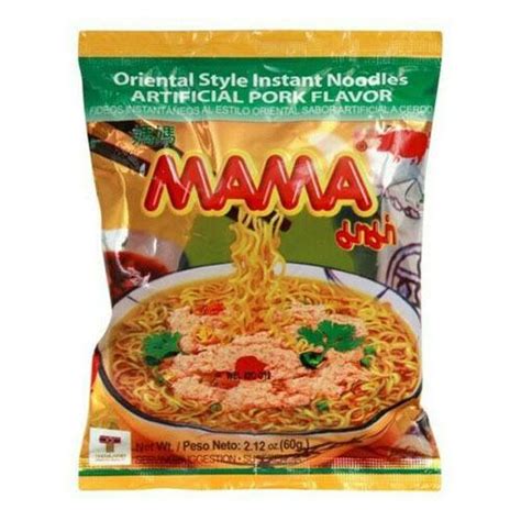 Oriental Style Instant Noodles Pork Flavour Mama 60gr