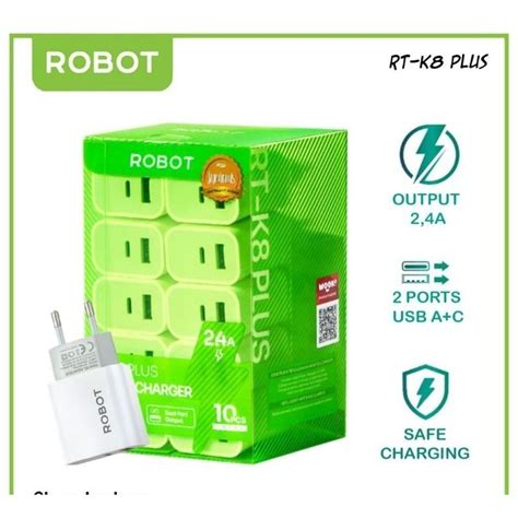 Jual Adaptor Charger Robot K Plus Adaptor Cas Type C Batok Charger