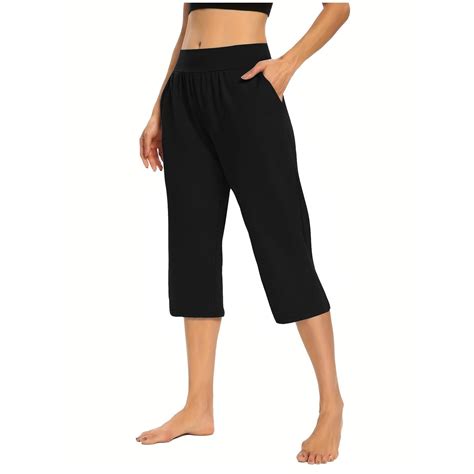 Mohiass Capri Pants For Women Summer Casual Pull On Womens Capris With