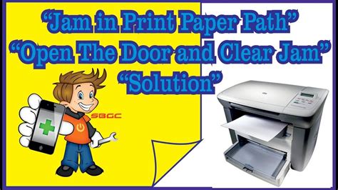 Paperjam Jam In Printer Paper Path Open The Door And Clear Jam Hp Mfp