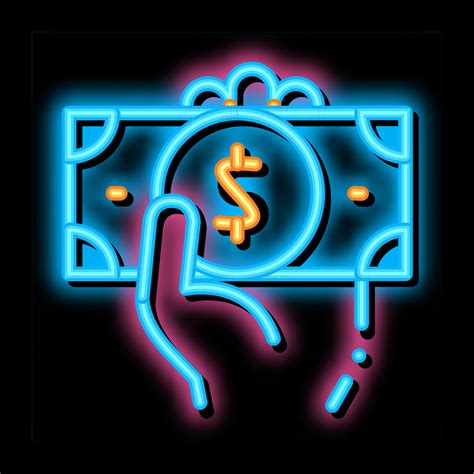 Volunteers Support Money Neon Glow Icon Illustration 19478542 Vector