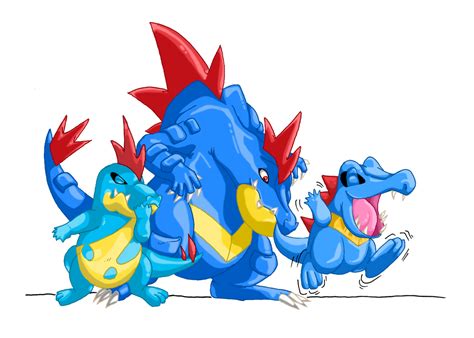 totodile evolutions by Soshasil12 on DeviantArt