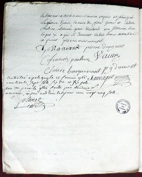 Brainans Notre Histoire Contrat De Mariage Pierre Mervans