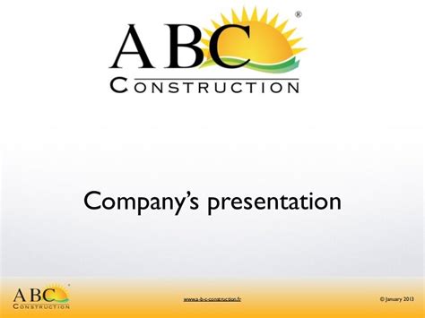 Companys Presentation Abc Construction