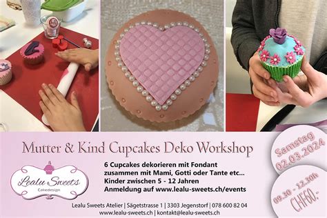 Mutter Kind Cupcakes Deko Workshop Samstag 02 03 2024 09 30 12 30