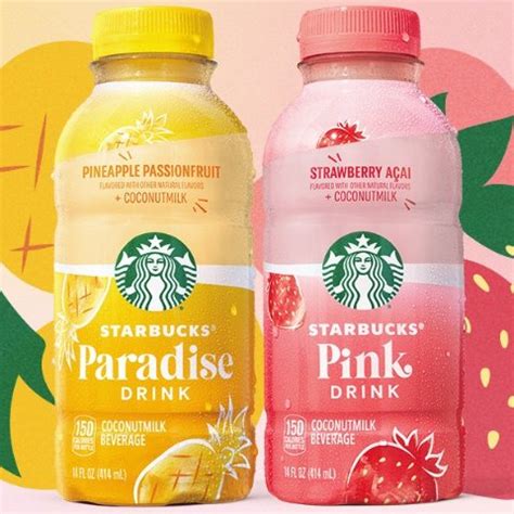 Starbucks Pink Paradise Drink 饮品 椰奶更健康 37 16 平均1瓶 3 1