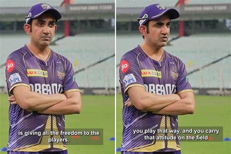 Kkr Mentor Gautam Gambhir Gives His First Speech During Teams First