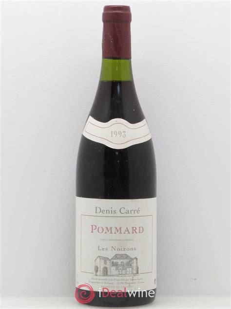 Acheter Pommard Les Noizons Domaine Denis Carré 1993 lot B2108943 4088