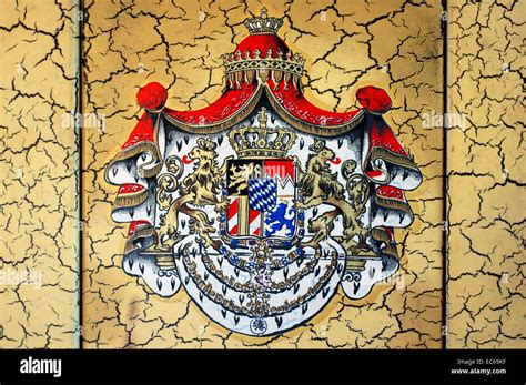 Bavarian King S Coat Of Arms Stock Photo Alamy