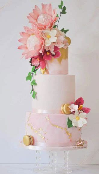 Beautiful 50 Wedding Cakes To Suit Different Styles Pink Textured