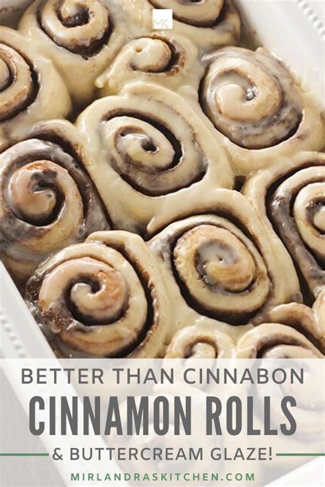 Better Than Cinnabon Cinnamon Rolls With Buttercream Glaze Recipe