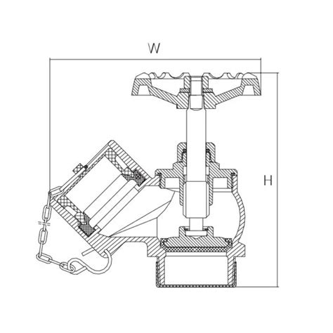 China Landing Valve Oblique Type Screwed Type SF06 032 00 Supplier