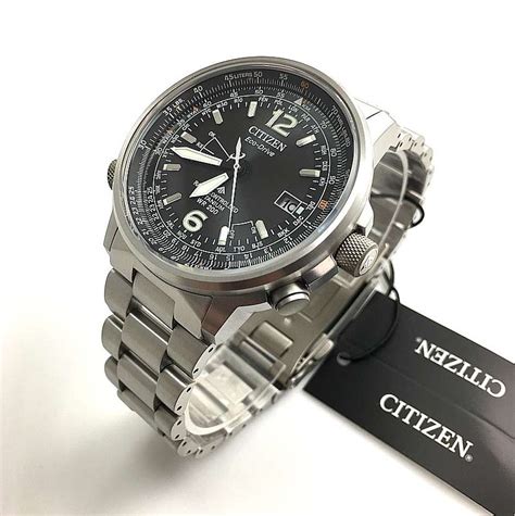 Men S Citizen Promaster Radio Controlled Titanium Pilot Watch CB0230 81E