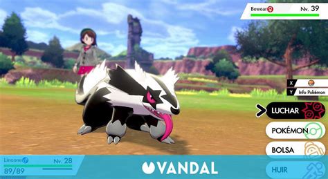 Cómo evolucionar a Linoone de Galar en Obstagoon en Pokémon Espada y