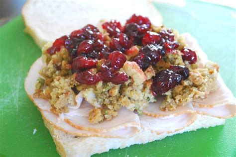 The Ultimate Leftover Turkey Sandwich With Cranberry Sauce And Stuffing