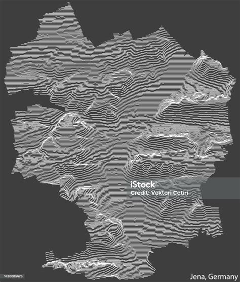 Peta Relief Topografi Jena Jerman Ilustrasi Stok - Unduh Gambar Sekarang - Arah - Konsep, Aspal ...