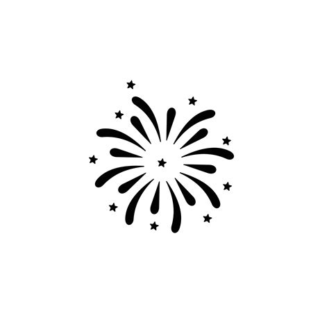 Firework Simple Flat Icon Vector 13345386 Vector Art At Vecteezy