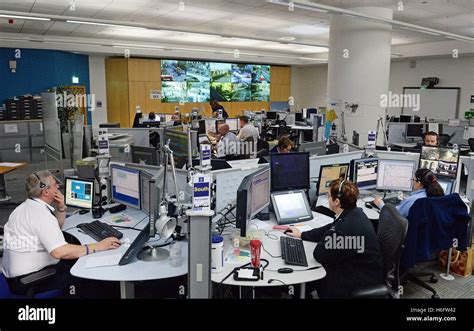 A General View Of A Special Operations Room In London As A Major