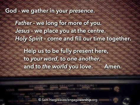 Gathering prayer (Trinity Sunday) - engageworship