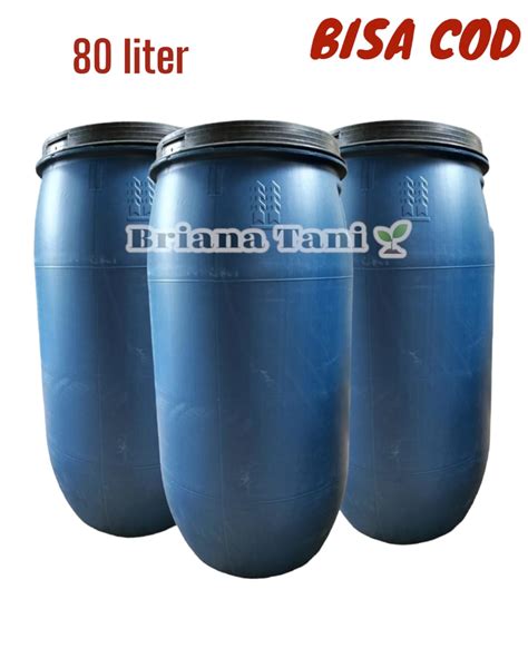 Tong Air Biru 80Liter Tong Komposter Biru Tempat Sampah Biru