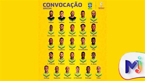 Tite Divulga Convocados Da Seleção Brasileira Para Copa Do Mundo