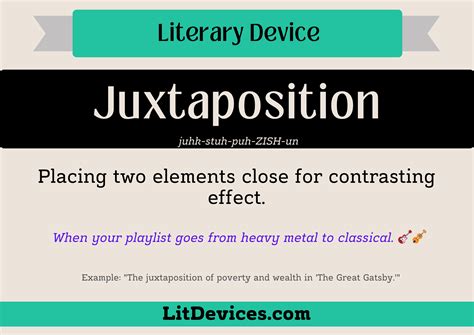Exploring The Power Of Juxtaposition A Literary Device To Enhance Your