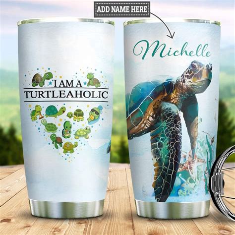 Sea Turtle Personalized Tumbler Teeuni