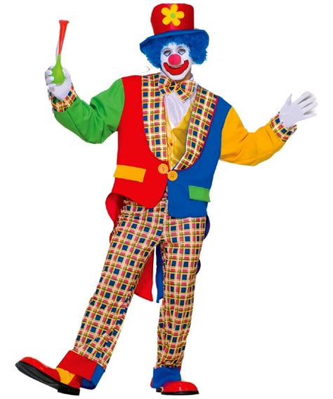 Clown On Town Adult Costume - Men Clown Costumes