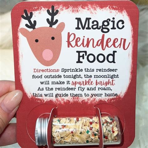 Santas Magic Reindeer Food Magical Reindeer Food Etsy