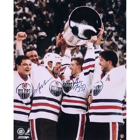 Wayne Gretzky And Mark Messier Autographed Edmonton Oilers 16x20 Photo