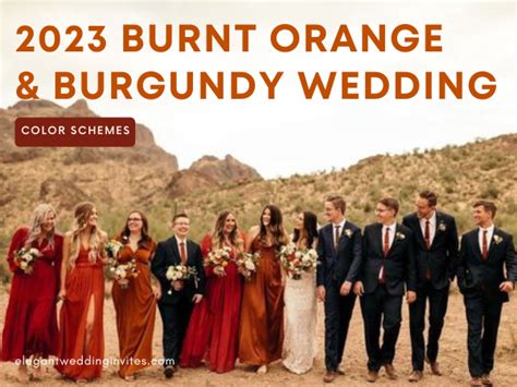 Burnt Orange Color Wedding