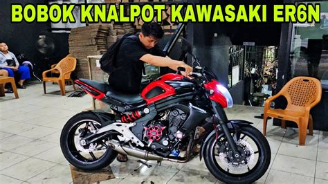 Bobok Knalpot Kawasaki Er N Leher Custom Racing Tips Pema Sangan Header