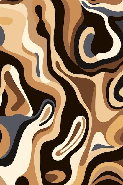 Premium AI Image | A brown and tan abstract background with a brown and ...