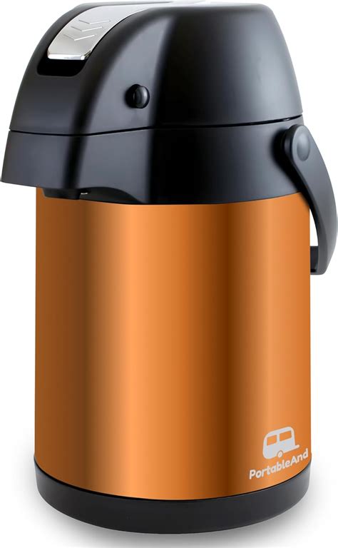 Portableand Oz Stainless Steel Double Wall Insulated Vacuum Airpot Thermal Hot Coffee Drink