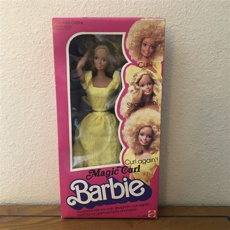 1981 Magic Curl Barbie Nib Etsy Barbie Curls Etsy