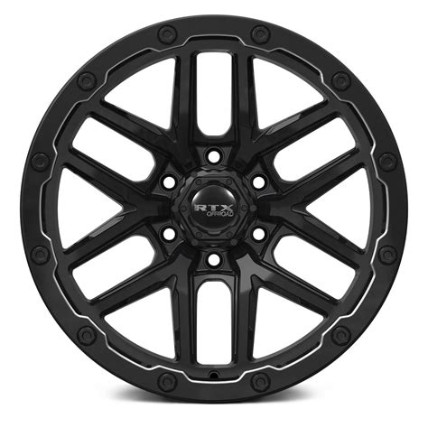 Rtx Volcano Wheels Gloss Black With Milled Accents Rims