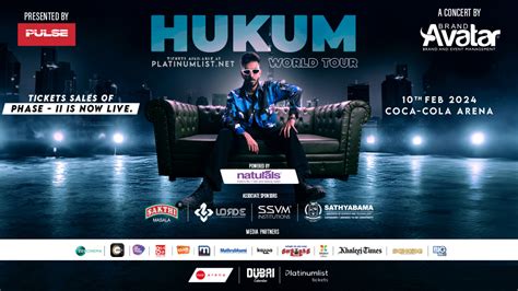 Anirudh Hukum World Tour Live At Coca Cola Arena Dubai Dubai