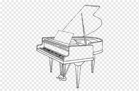 Desenho Piano De Cauda Instrumentos Musicais Piano Ngulo M Veis