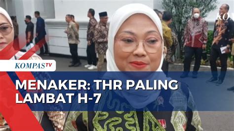 Menaker Ida Fauziyah Ingatkan Pembayaran Thr Paling Lambat H Dan