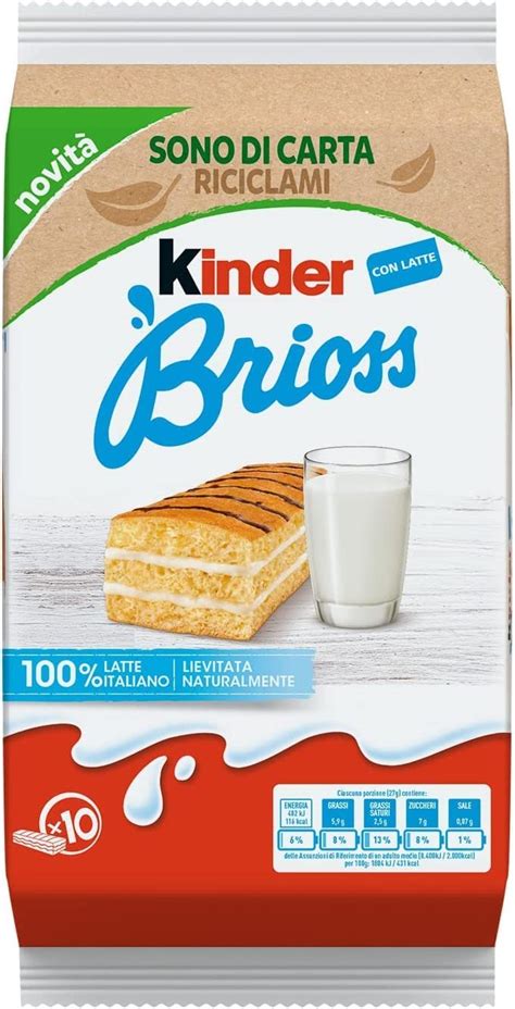 Kinder Brioss Al Latte G Amazon Co Uk Grocery