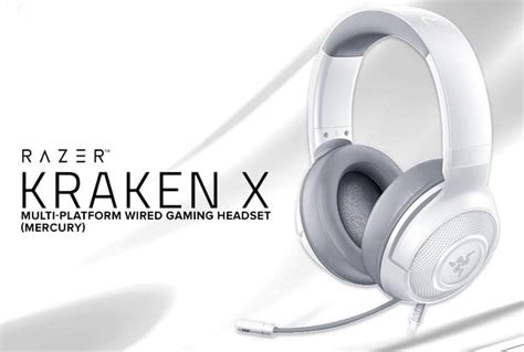 Razer Kraken X Multi Platform Wired Gaming Headset With Bendable Cardi