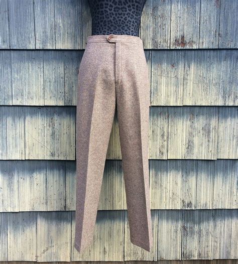 Vintage Tweed Wool Pleated Pants Vintage Jack Winter Wool Pants 1960s Jack Winter Wool Pants