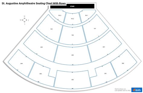 St Augustine Amphitheatre Seating Chart Rateyourseats