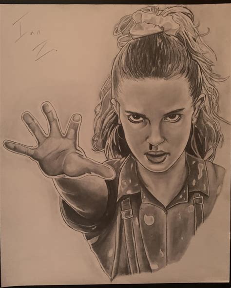 Drawing I Did Of Eleven From Stranger Things Posting It Here Because